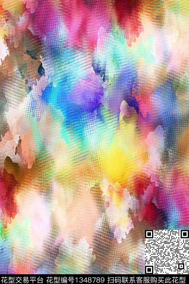 抽象男装家居服户外数码印花华亿平台下载（图片编号: 1348789） - 瓦栏（Walan）