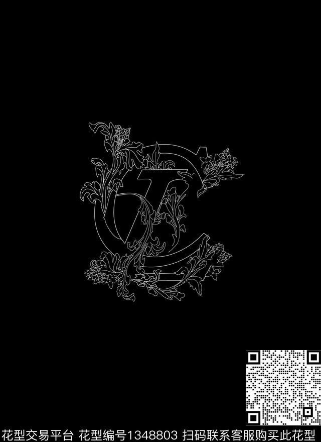 时尚趋势华亿平台字母传统印花华亿平台下载（图片编号: 1348803） - 瓦栏（Walan）