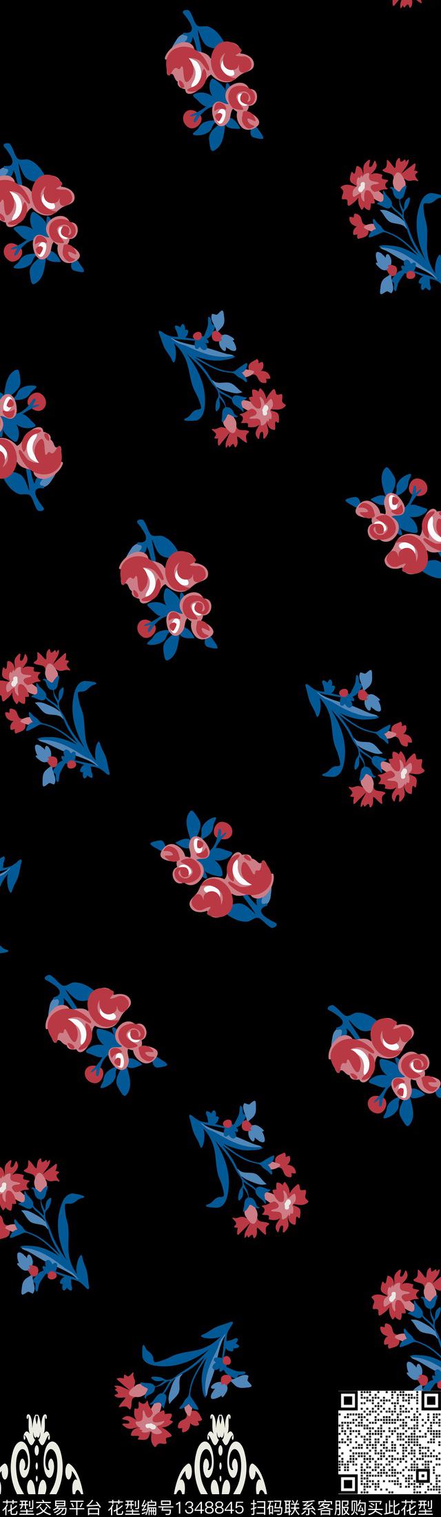 传统华亿平台小碎花传统印花华亿平台下载（图片编号: 1348845） - 瓦栏（Walan）