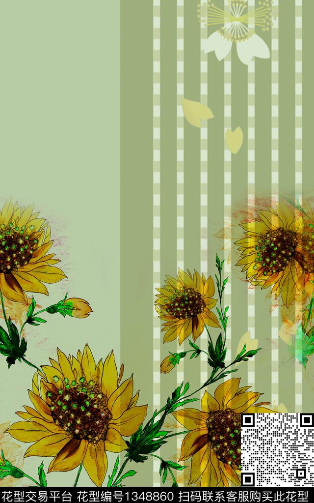 几何女装定位花定位花数码印花华亿平台下载（图片编号: 1348860） - 瓦栏（Walan）