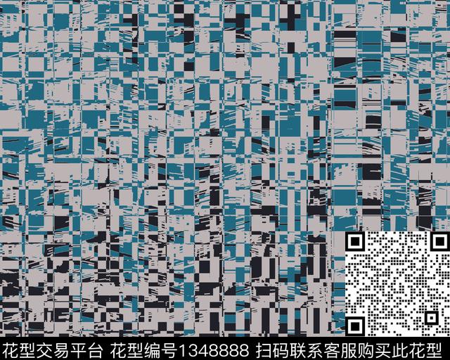 绿植树叶抽象花卉男装传统印花华亿平台下载（图片编号: 1348888） - 瓦栏（Walan）