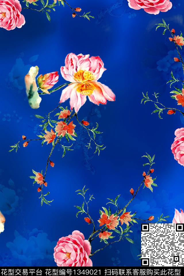 香云纱旗袍中国风数码印花华亿平台下载（图片编号: 1349021） - 瓦栏（Walan）