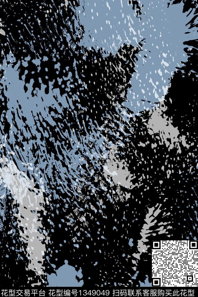 肌理男装抽象传统印花华亿平台下载（图片编号: 1349049） - 瓦栏（Walan）