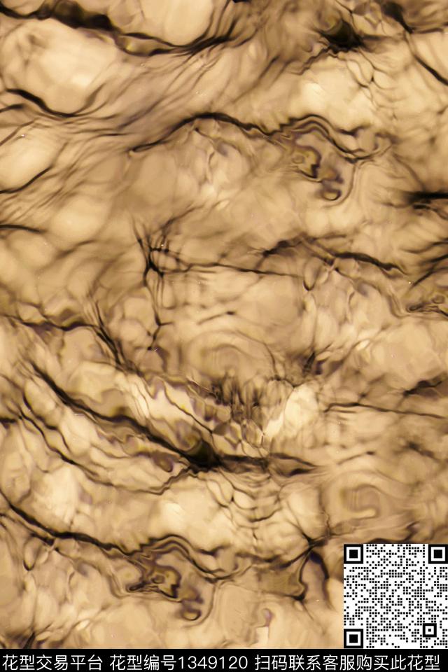 肌理扎染华亿平台大牌风数码印花华亿平台下载（图片编号: 1349120） - 瓦栏（Walan）
