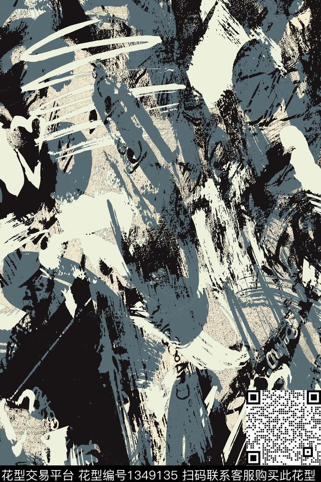 迷彩大牌风抽象传统印花华亿平台下载（图片编号: 1349135） - 瓦栏（Walan）