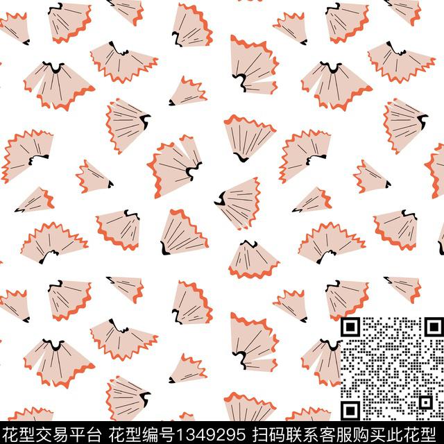 白底花童装满版印花传统印花华亿平台下载（图片编号: 1349295） - 瓦栏（Walan）