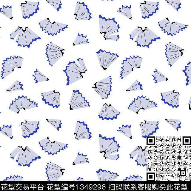 白底花童装满版印花数码印花华亿平台下载（图片编号: 1349296） - 瓦栏（Walan）