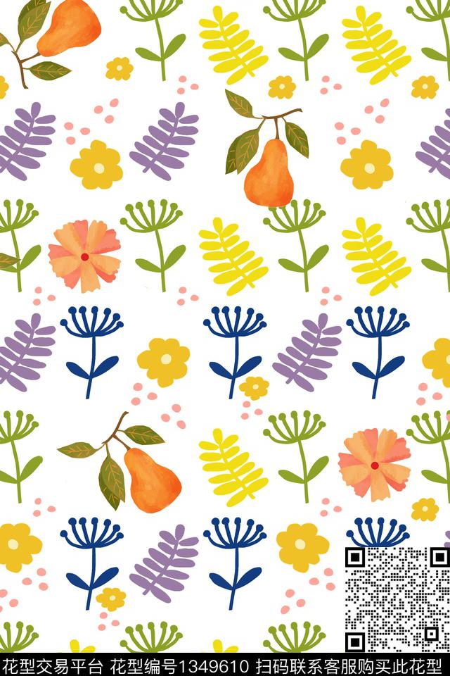 几何抽象休闲数码印花华亿平台下载（图片编号: 1349610） - 瓦栏（Walan）