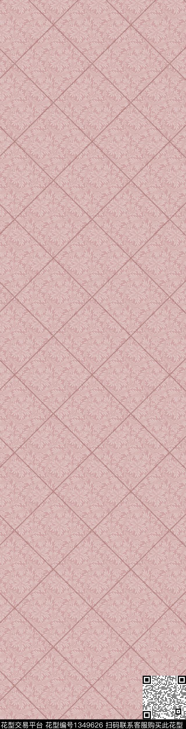 格子欧洲古典纹样数码印花华亿平台下载（图片编号: 1349626） - 瓦栏（Walan）
