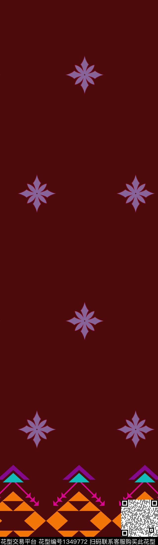 几何大牌风传统华亿平台传统印花华亿平台下载（图片编号: 1349772） - 瓦栏（Walan）