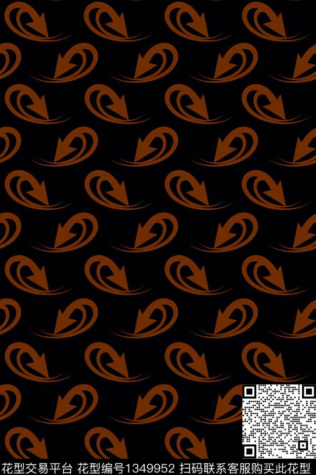 几何纹理复古传统印花华亿平台下载（图片编号: 1349952） - 瓦栏（Walan）