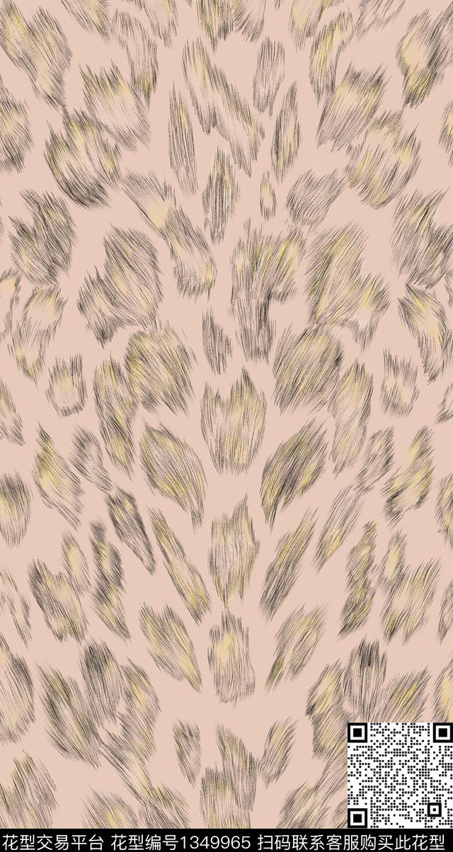 豹纹动物纹热带鱼数码印花华亿平台下载（图片编号: 1349965） - 瓦栏（Walan）