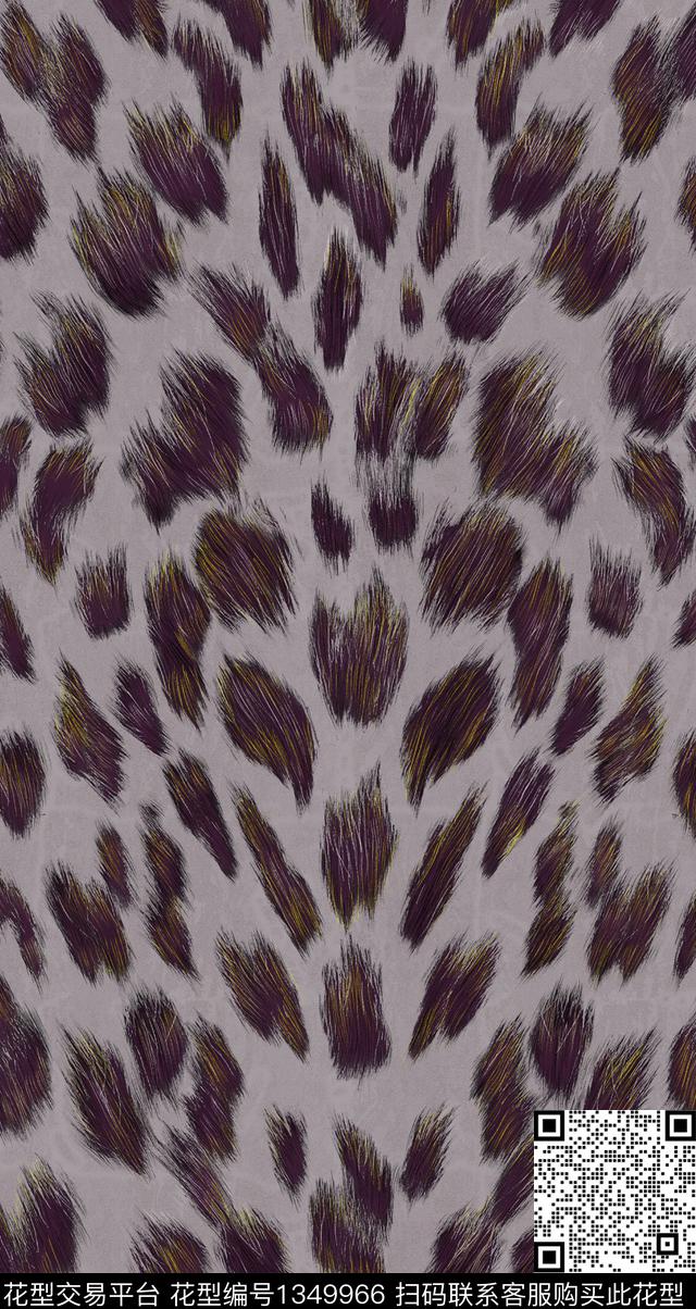 肌理豹纹动物纹数码印花华亿平台下载（图片编号: 1349966） - 瓦栏（Walan）
