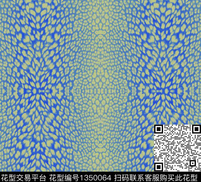 肌理豹纹动物纹数码印花华亿平台下载（图片编号: 1350064） - 瓦栏（Walan）