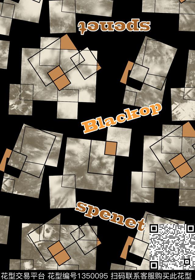 几何字母男装数码印花华亿平台下载（图片编号: 1350095） - 瓦栏（Walan）