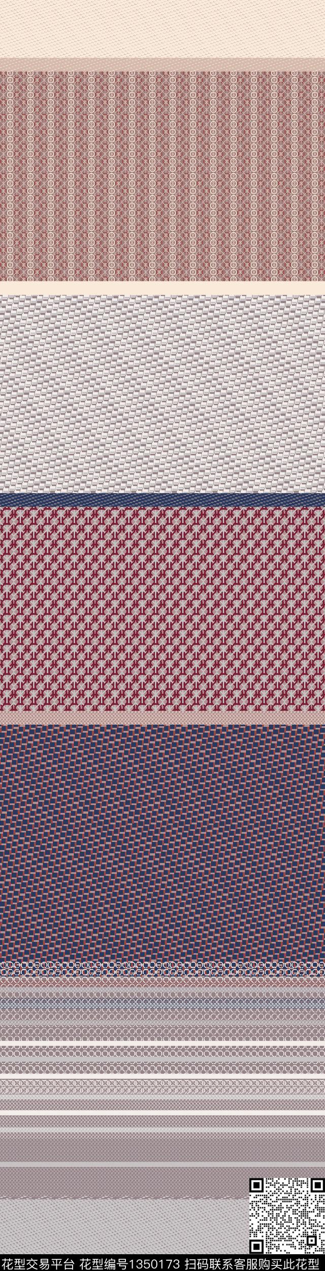 条格数码华亿平台复古数码印花华亿平台下载（图片编号: 1350173） - 瓦栏（Walan）