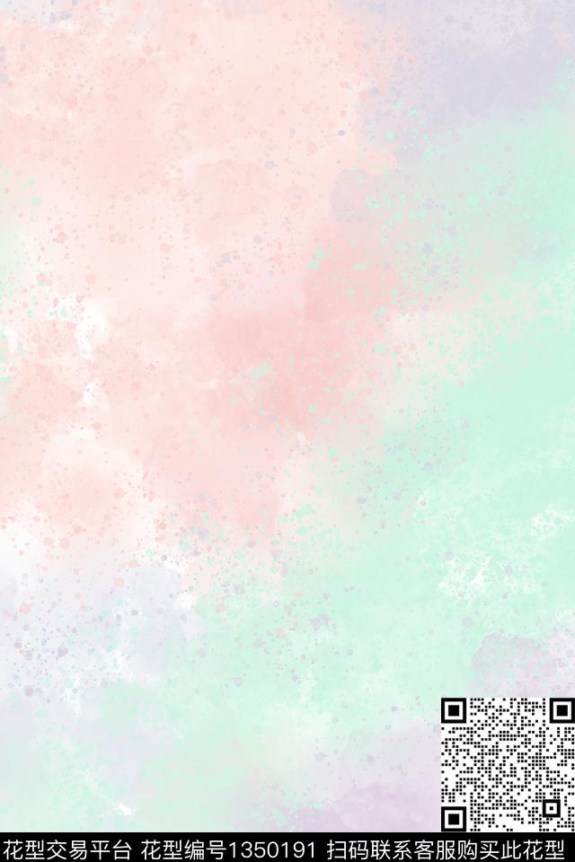 肌理渐变水彩数码印花华亿平台下载（图片编号: 1350191） - 瓦栏（Walan）