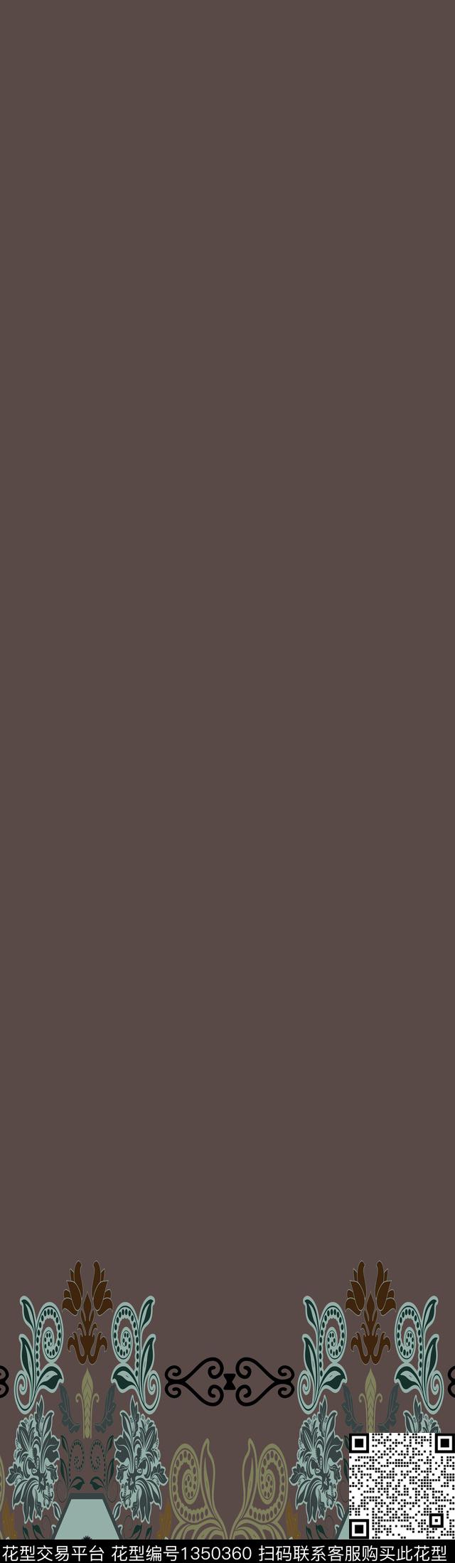 花卉大牌风大花传统印花华亿平台下载（图片编号: 1350360） - 瓦栏（Walan）