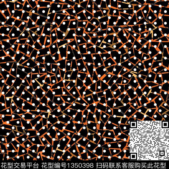 休闲波点几何肌理传统印花华亿平台下载（图片编号: 1350398） - 瓦栏（Walan）