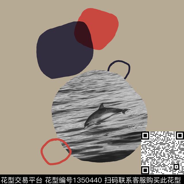 几何动物手绘数码印花华亿平台下载（图片编号: 1350440） - 瓦栏（Walan）