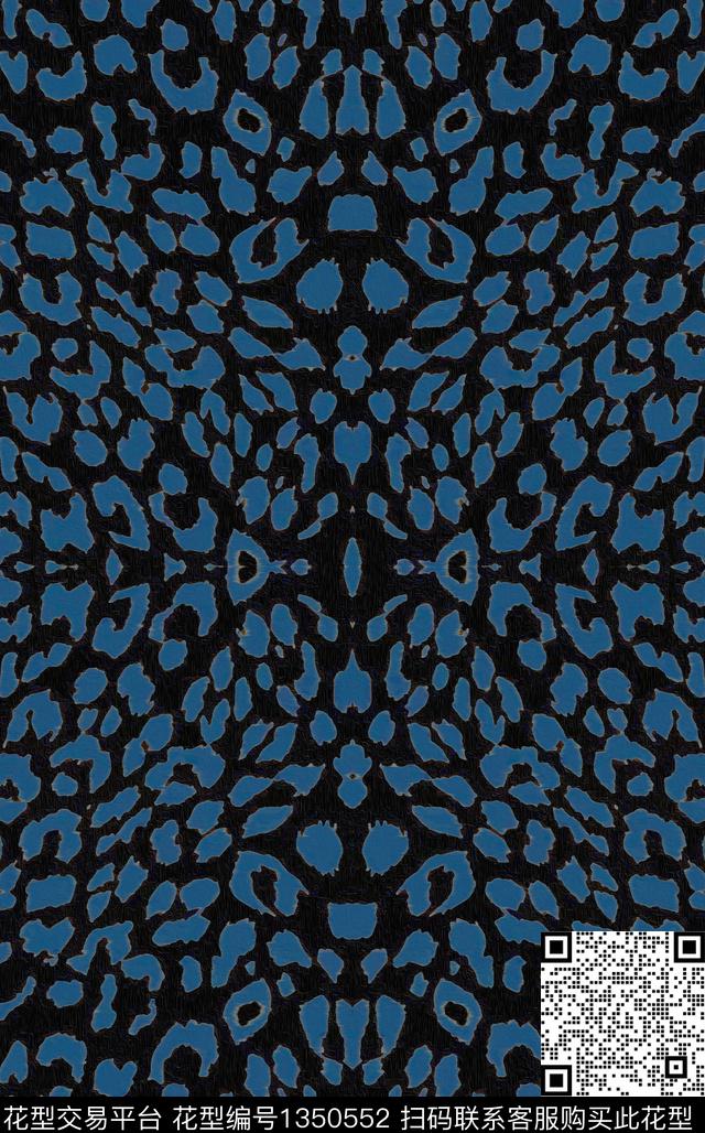 几何女装定位花斑马纹数码印花华亿平台下载（图片编号: 1350552） - 瓦栏（Walan）