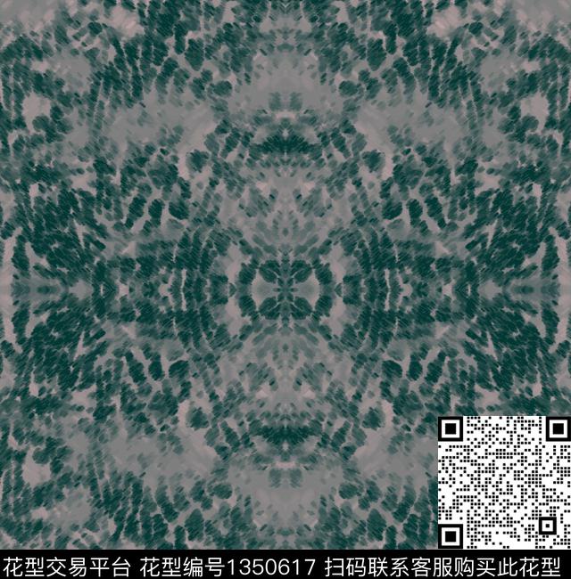 豹纹动物纹手绘数码印花华亿平台下载（图片编号: 1350617） - 瓦栏（Walan）