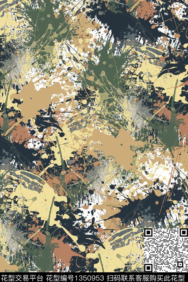 抽象男装家居服户外传统印花华亿平台下载（图片编号: 1350953） - 瓦栏（Walan）