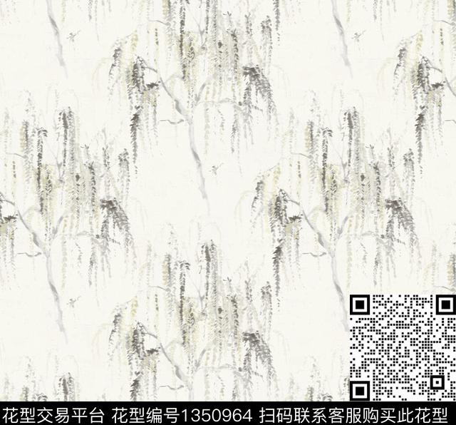 豹纹动物纹手绘数码印花华亿平台下载（图片编号: 1350964） - 瓦栏（Walan）