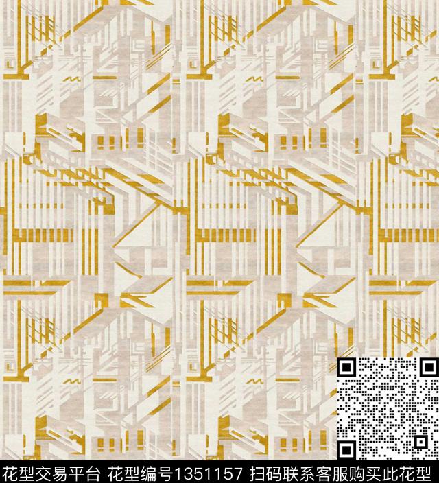 手绘欧美绚烂数码印花华亿平台下载（图片编号: 1351157） - 瓦栏（Walan）