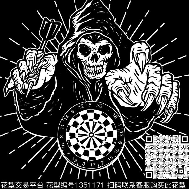 万圣节时尚线条传统印花华亿平台下载（图片编号: 1351171） - 瓦栏（Walan）