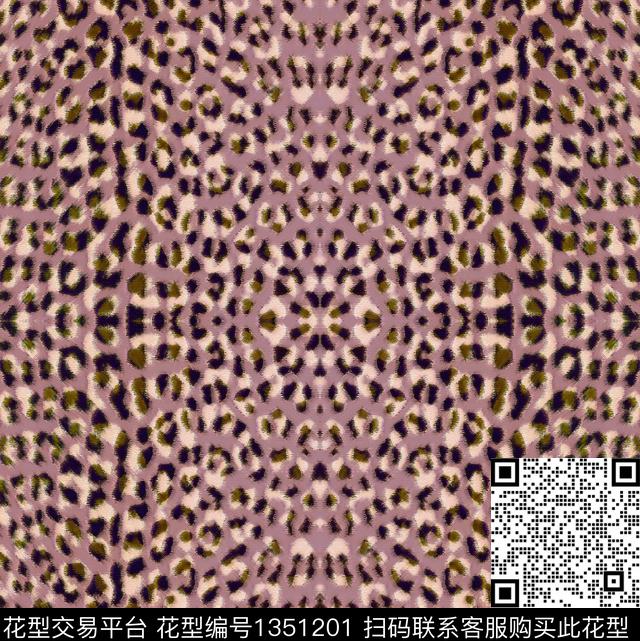 豹纹动物纹区数码印花华亿平台下载（图片编号: 1351201） - 瓦栏（Walan）