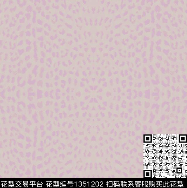 豹纹动物纹手绘数码印花华亿平台下载（图片编号: 1351202） - 瓦栏（Walan）