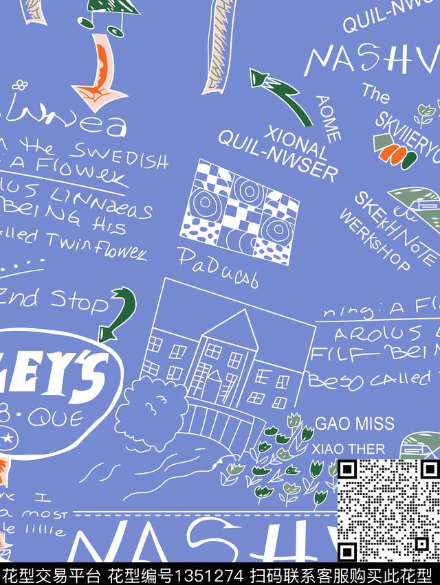 春夏华亿平台卡通传统印花华亿平台下载（图片编号: 1351274） - 瓦栏（Walan）