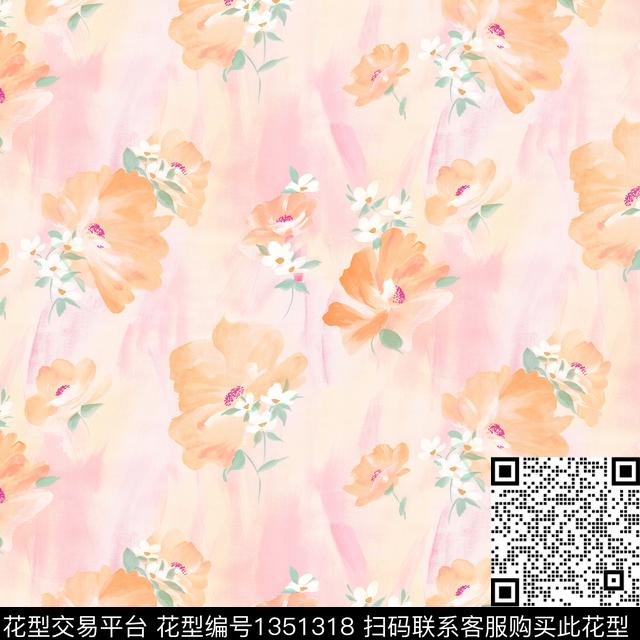 女装花卉印花数码印花华亿平台下载（图片编号: 1351318） - 瓦栏（Walan）