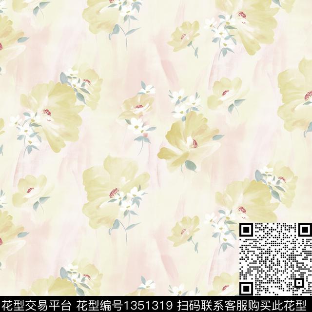 女装花卉印花数码印花华亿平台下载（图片编号: 1351319） - 瓦栏（Walan）