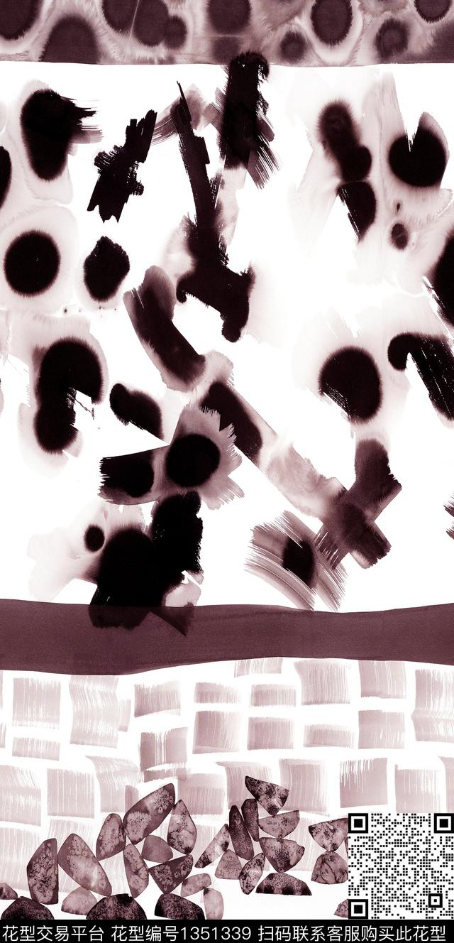 玉兰花树林条纹数码印花华亿平台下载（图片编号: 1351339） - 瓦栏（Walan）