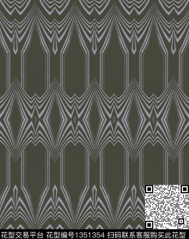 几何定位女装男装数码印花华亿平台下载（图片编号: 1351354） - 瓦栏（Walan）