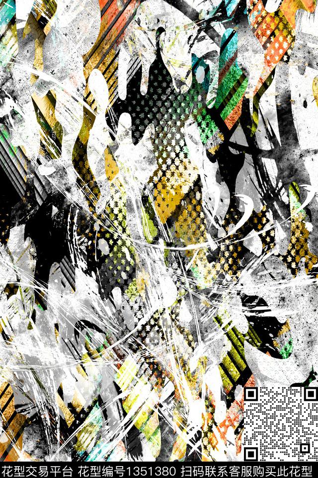 扎染华亿平台大牌风纸印花传统印花华亿平台下载（图片编号: 1351380） - 瓦栏（Walan）