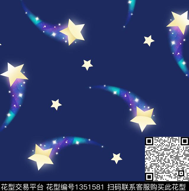 星星数码华亿平台抽象数码印花华亿平台下载（图片编号: 1351581） - 瓦栏（Walan）
