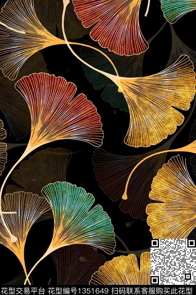 大牌风旗袍香云纱传统印花华亿平台下载（图片编号: 1351649） - 瓦栏（Walan）