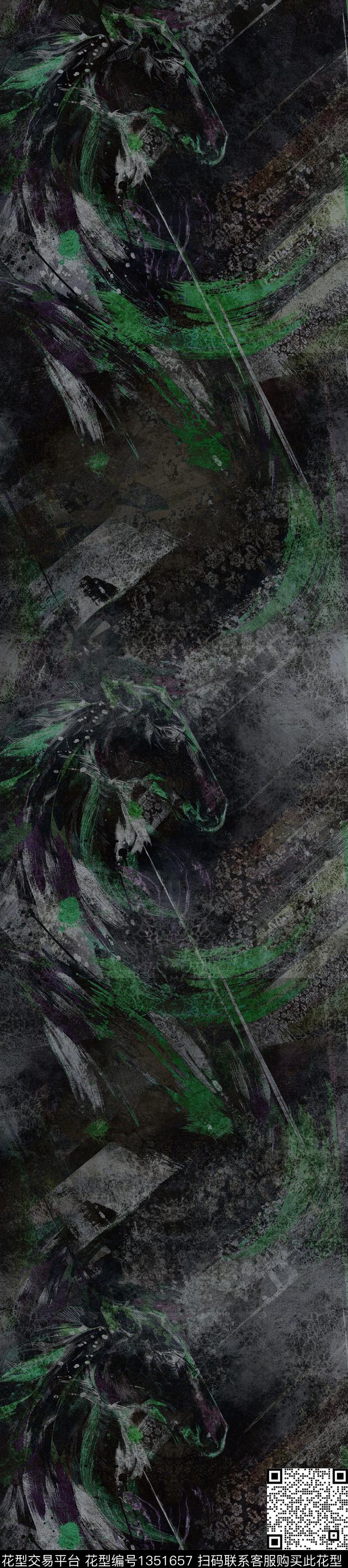 豹纹扎染华亿平台大牌风数码印花华亿平台下载（图片编号: 1351657） - 瓦栏（Walan）