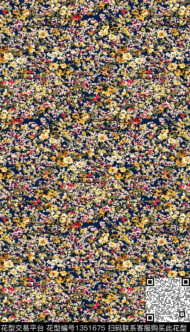 女装小碎花传统印花华亿平台下载（图片编号: 1351675） - 瓦栏（Walan）