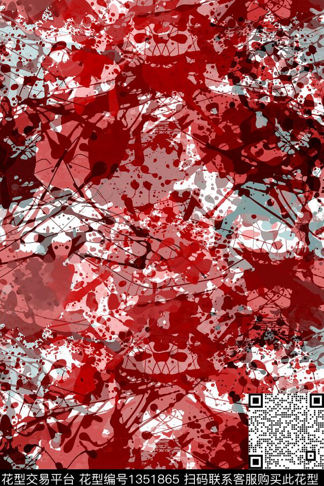 抽象男装家居服户外传统印花华亿平台下载（图片编号: 1351865） - 瓦栏（Walan）