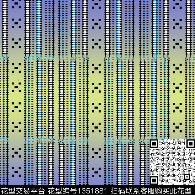 几何渐变大牌风数码印花华亿平台下载（图片编号: 1351881） - 瓦栏（Walan）