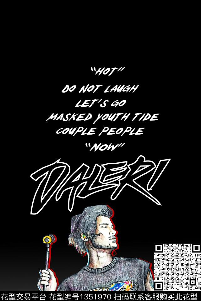 人物潮牌大牌风传统印花华亿平台下载（图片编号: 1351970） - 瓦栏（Walan）