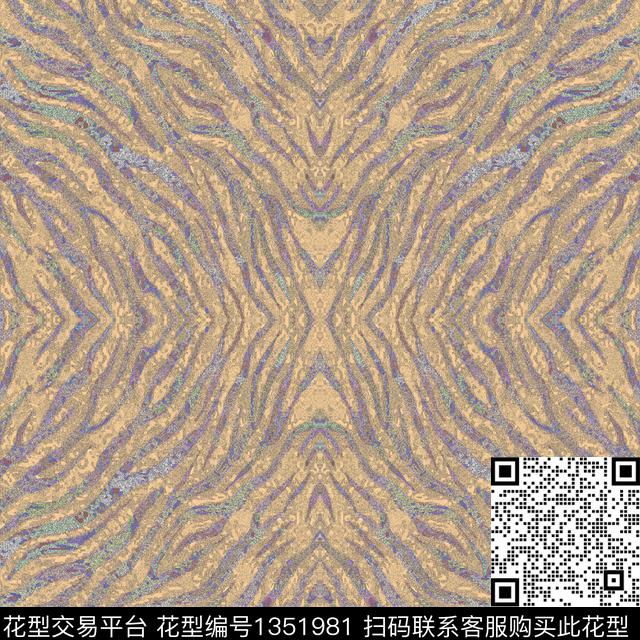 肌理豹纹动物纹数码印花华亿平台下载（图片编号: 1351981） - 瓦栏（Walan）