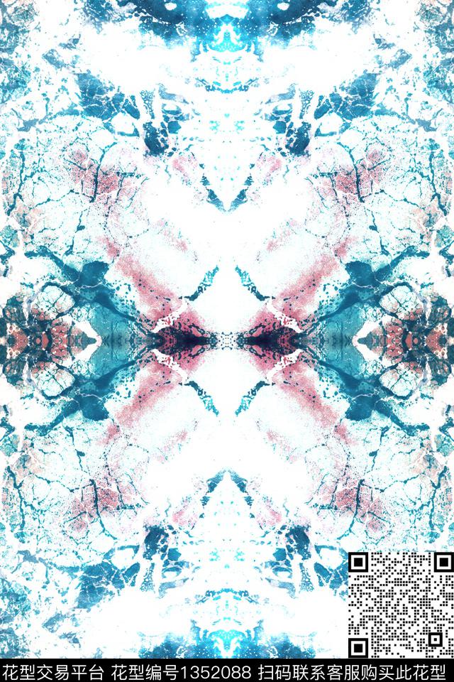 时尚蜡染大牌风数码印花华亿平台下载（图片编号: 1352088） - 瓦栏（Walan）