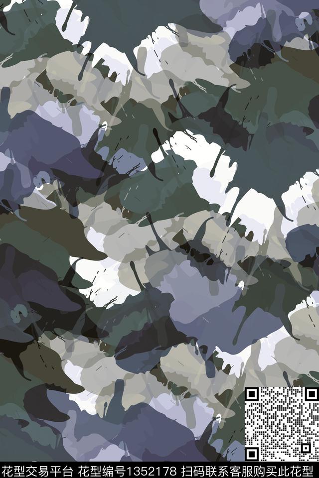 抽象男装家居服户外传统印花华亿平台下载（图片编号: 1352178） - 瓦栏（Walan）