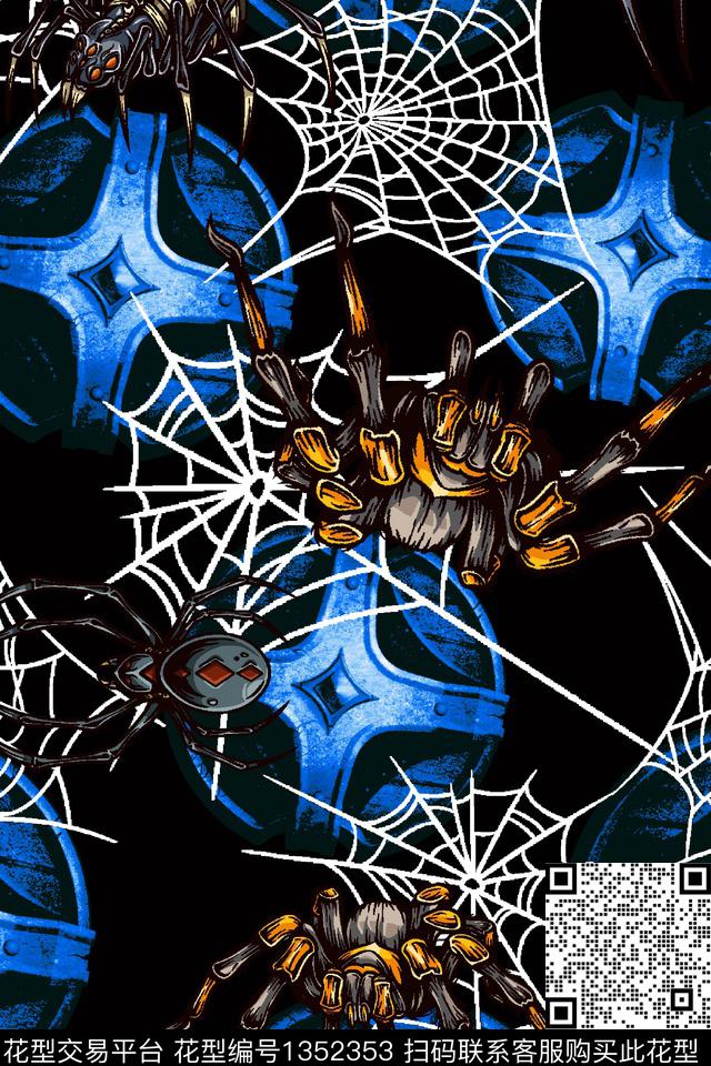 蜘蛛蛛蛛铁球数码印花华亿平台下载（图片编号: 1352353） - 瓦栏（Walan）