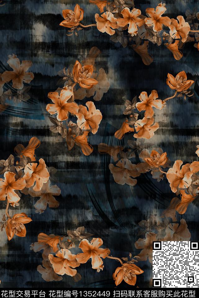 香云纱棉麻中老年数码印花华亿平台下载（图片编号: 1352449） - 瓦栏（Walan）